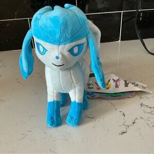GLACEON Pokémon center 2018 original plush stuffed 7” toy doll Japan